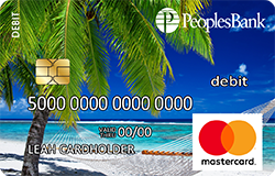 Beach debit card