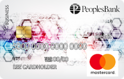 Peoples Bank Hexagons Business Debit Card