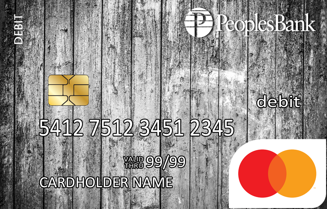 Rustic Wood debit card