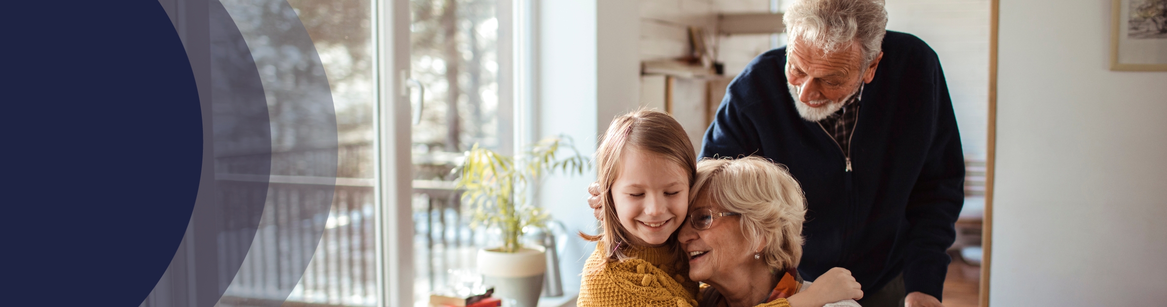 grandparents and their grand daughter