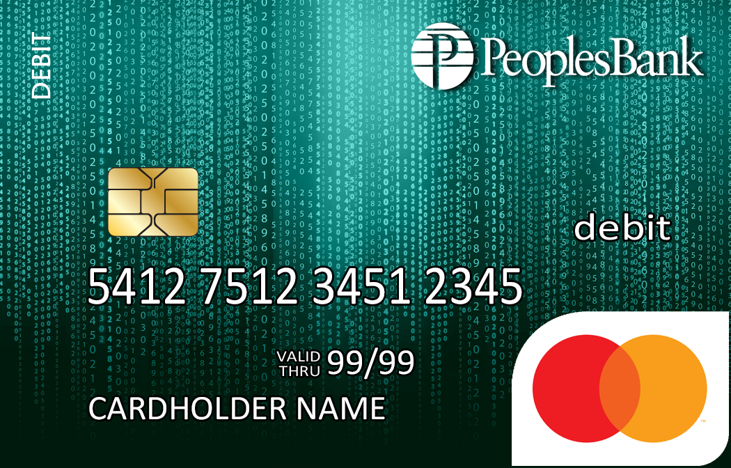 Blue Matrix debit card