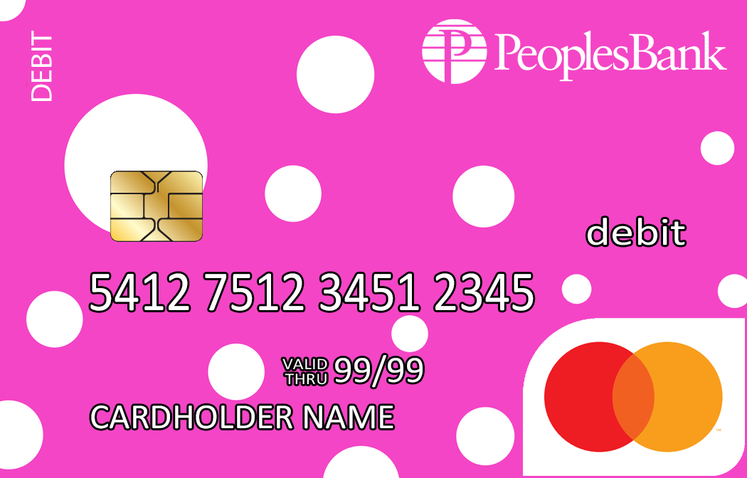 Polka Dots debit card