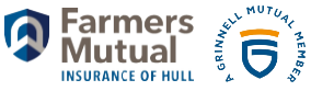 Farmers Mutual Insurance of Hull and Grinnell Mutual Member logos
