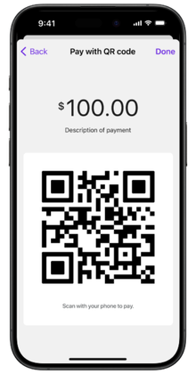 Tap2Local QR Code Screen