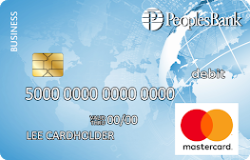 Peoples Bank Globe Business Debit Card